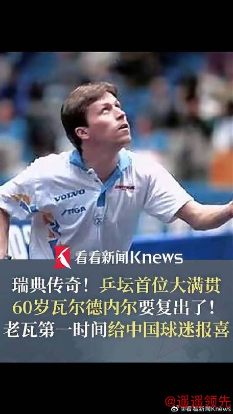 61岁乒乓球名宿瓦尔德内尔宣布复出 将战瑞典四级联赛