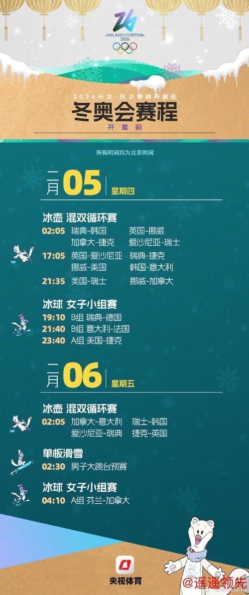 将产生116金 米兰冬奥会赛程日历一键收藏